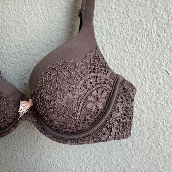 Victoria’s Secret Lined Demi Brown Bra Women’s Size 32B - Picture 2 of 7
